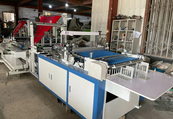 3.5KW Driezijdige afdichting ritszak maken machine hoge snelheid 120pcs/min