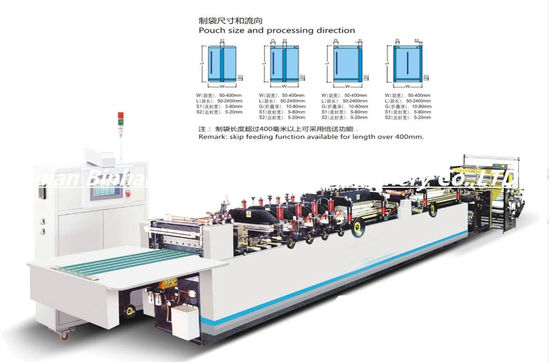 35 kW volledig automatische driezijdige verzegelingszak maken machine met PLC-besturingssysteem